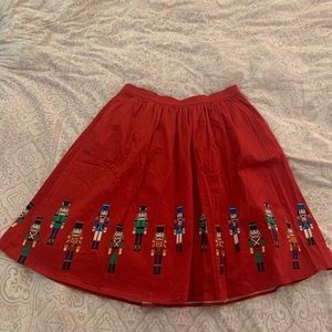 ModCloth Nutcracker Christmas Skirt Size XL